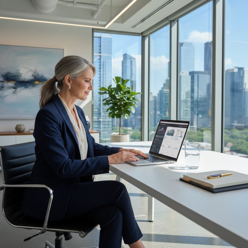 Agent immobilier TNS préparant sa retraite avec un PER