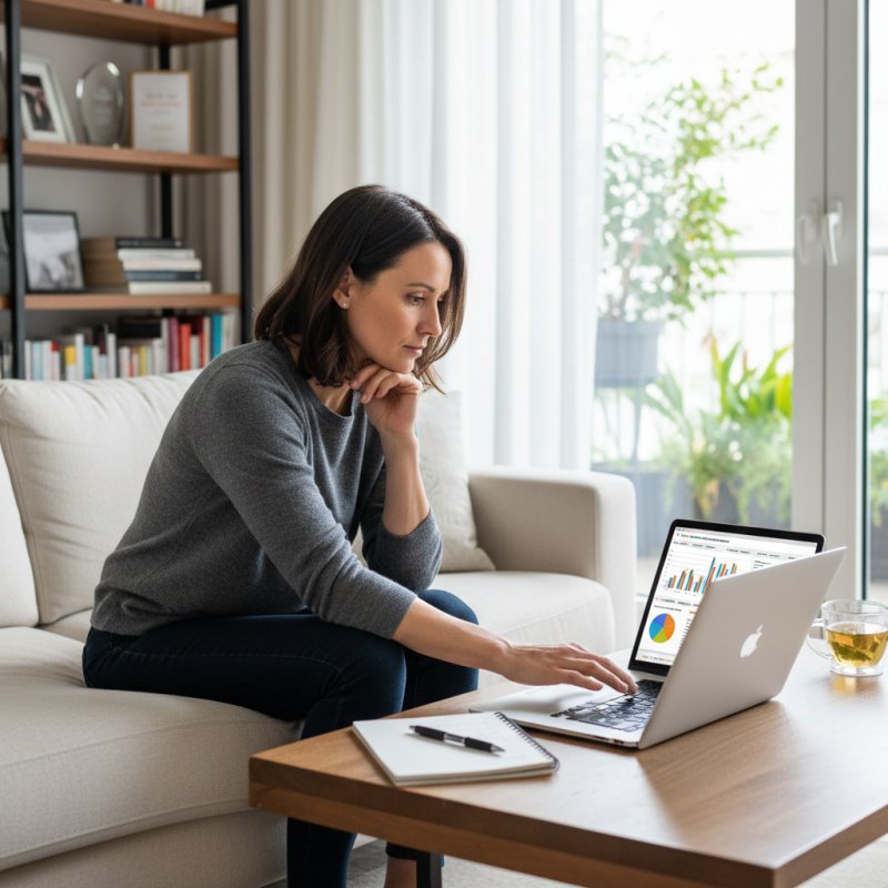 Auteur planifiant sa retraite et sa prévoyance grâce à un contrat TNS adapté.