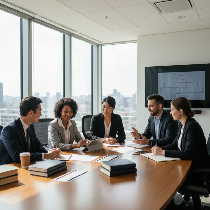 Avocats discutant de la protection sociale de leur cabinet.