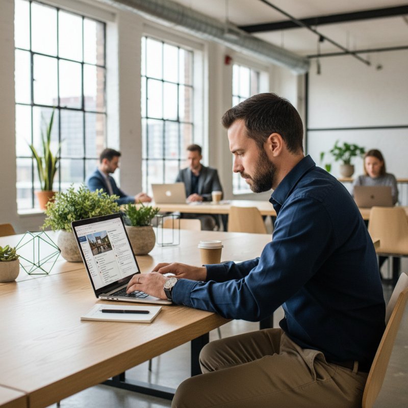 Chasseur immobilier TNS optimisant ses contrats d'assurance en ligne.