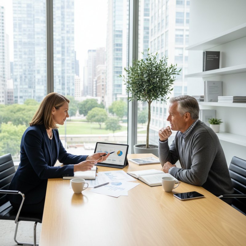 Conseiller en retraite TNS en consultation pour sa protection sociale