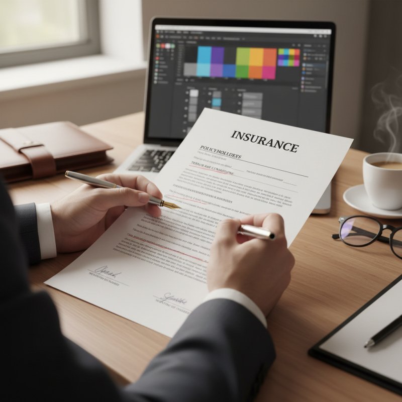 Examen attentif des garanties d'un contrat d'assurance pour Designer Produit TNS.