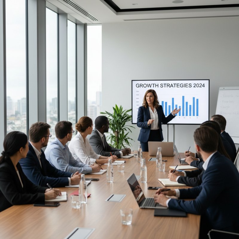 Formateur professionnel animant une session de formation en entreprise.