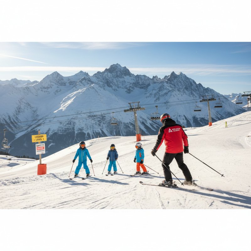 Moniteur de ski indépendant analysant ses besoins en assurance TNS