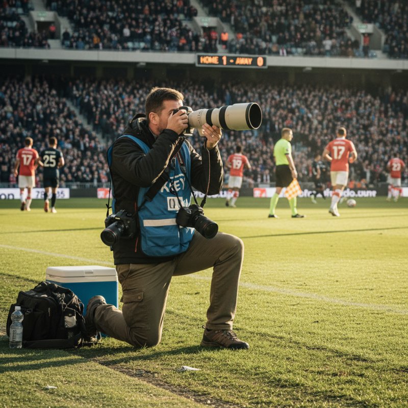 Mutuelle TNS pour photographe de sport sur le terrain