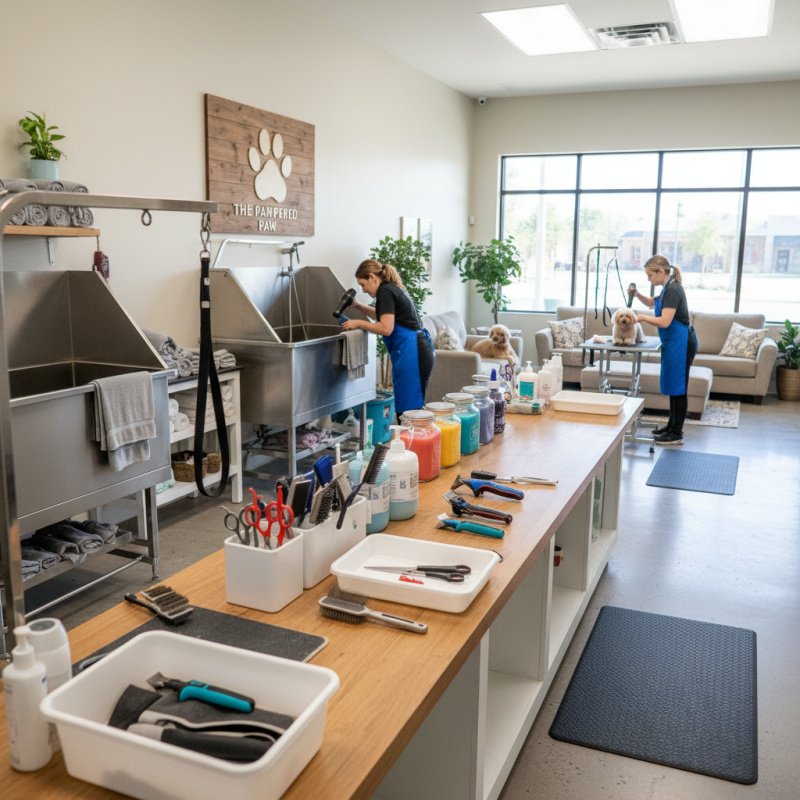 Matériel et local d'un toiletteur bien assurés