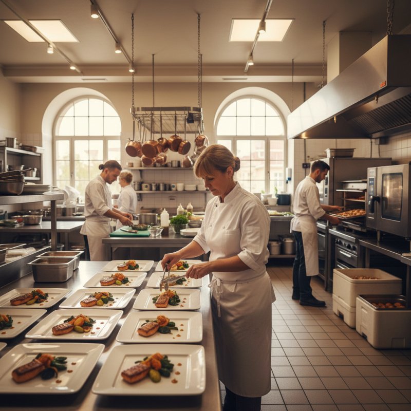 Assurance TNS pour traiteur indépendant en cuisine professionnelle